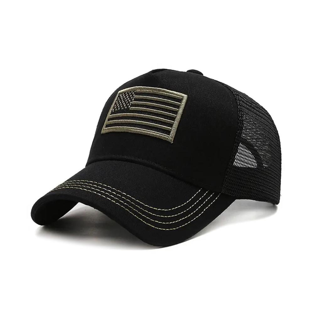 Auffällige Baseball Caps mit US-Flaggenaufklebern - Perfekte Kopfbedeckung für Outdoor-Sportler und Modebewusste Damen und Herren