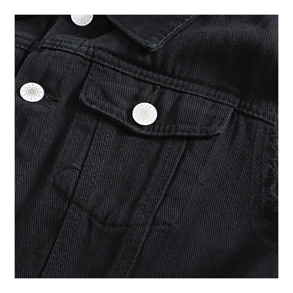 Stylische Herren-Jeansweste | Lässige zerrissene Denim-Weste für Freizeit und Punk-Look | Jugendlicher Charme in einer ärmellosen Casual-Weste