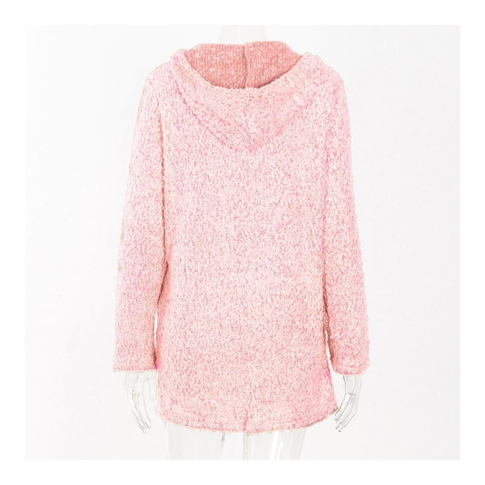 Stilvoller Blazer für Damen Elegante Langarm Strickjacke mit Kapuze und kuscheligem Mantel - Perfekte Casual Tops für jeden Anlass
