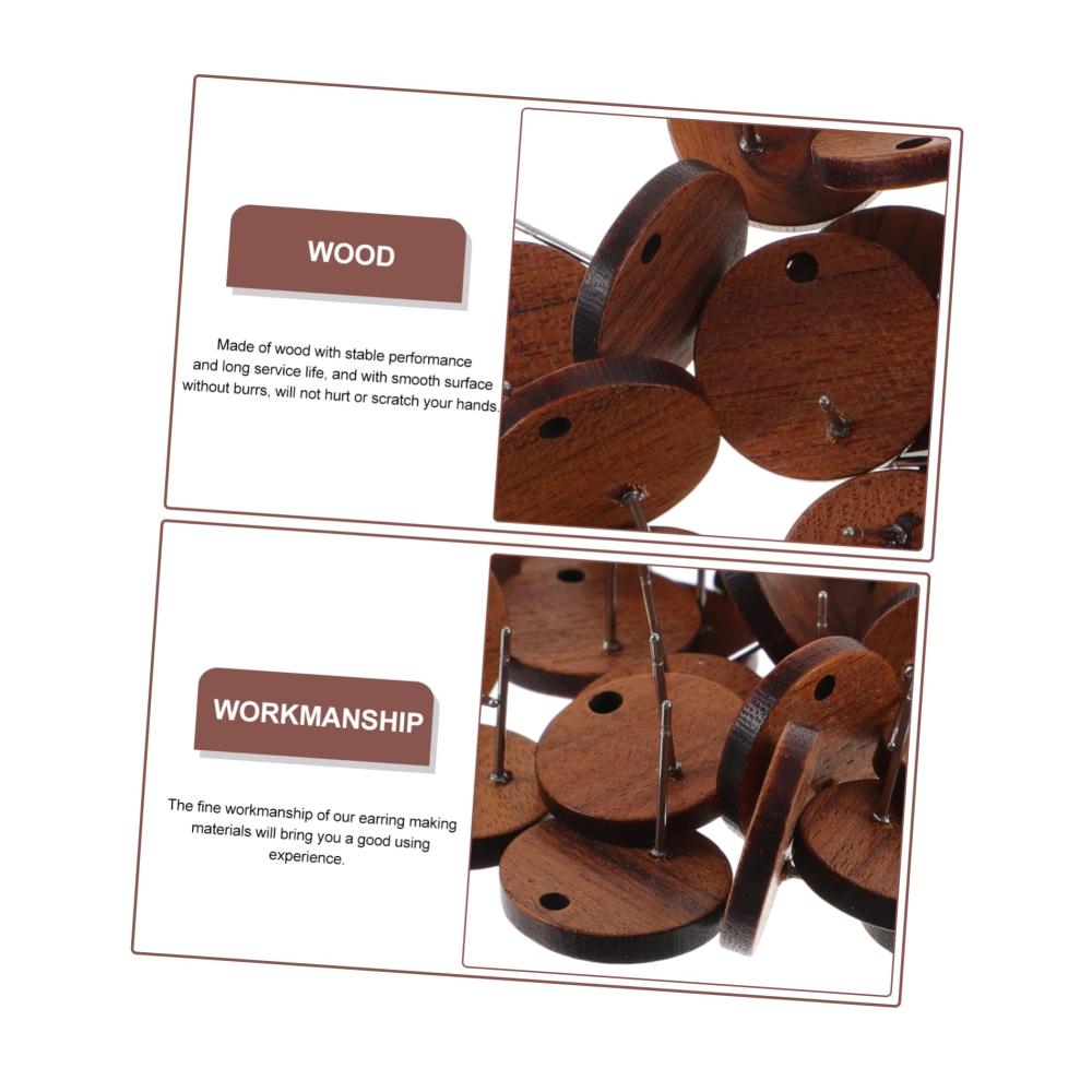 Entdecken Sie die Vielfalt Ohrringverschlüsse für kreative Ohrschmuckideen - 120 Stk Holz-Ohrstecker-Konverter für einzigartige Styles und Koreanische Accessoires