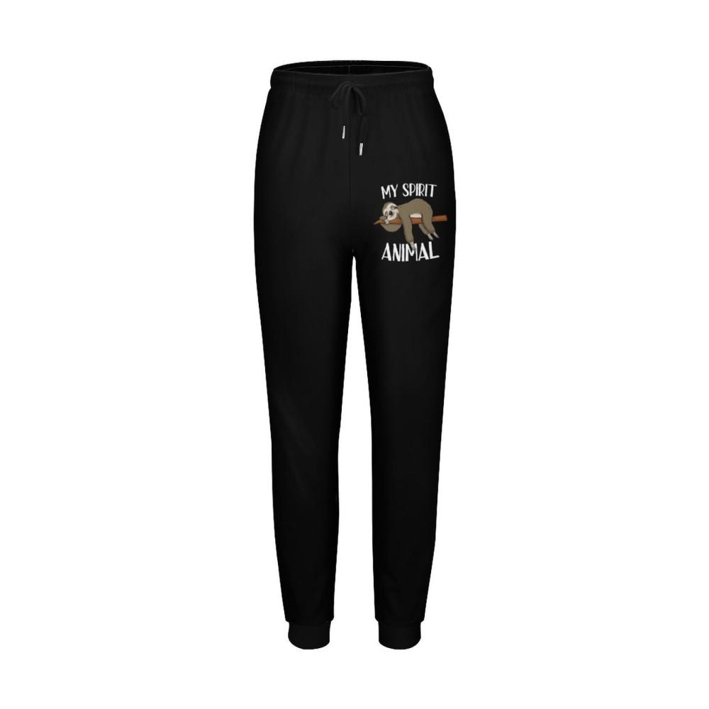 Bequeme Damen Jogginghose mit Cartoon-Faultiermotiv und praktischen Taschen. Perfekt zum Relaxen oder Joggen. Jetzt zugreifen