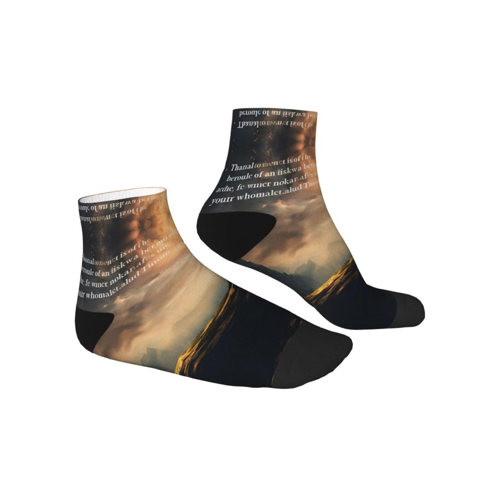 Bequeme Knöchelsocken mit inspirierenden Zitaten für Damen und Herren - Modische Muster inspirierende Botschaften One Size passt allen