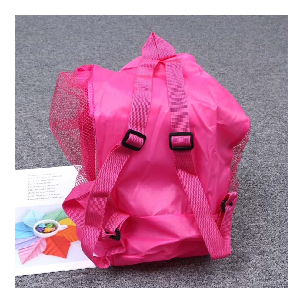 Stilvolle Reisetasche für Strandliebhaber Muschel-Aufbewahrungstasche & Rucksack in Einem! Praktisch trendy und rosa. Perfekt für sonnige Tage am Meer