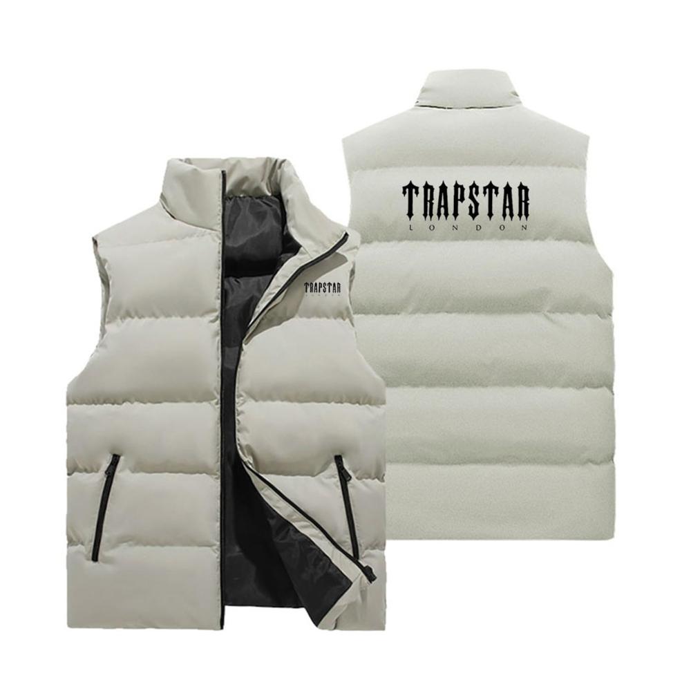 Trapstar Herren Daunenweste Warm Wasserdicht & Vielseitig – Ärmellose Zipper Steppweste mit Taschen für Draußen