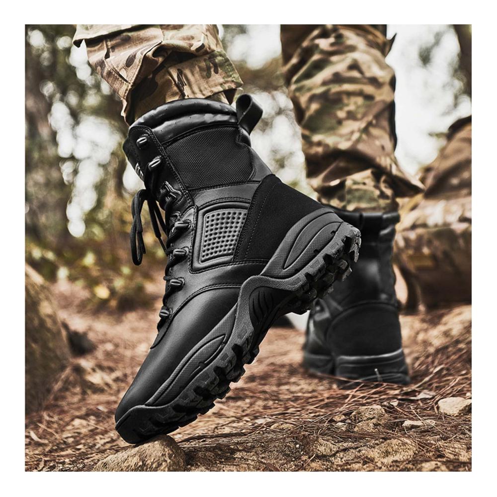 Ultimative Militär & Tactical Kampfstiefel für den Outdoor-Einsatz! Strapazierfähig atmungsaktiv & sicher. Ideal für Armee-Patrouillen und Sicherheitsdienste in jedem Terrain