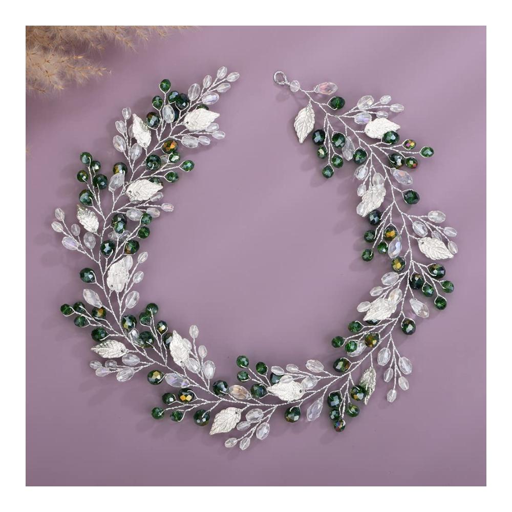 Strahlende Eleganz Handgefertigtes Kristall-Haarband für Damen – Perfektes Accessoire für Partys Hochzeiten und mehr! Exquisite Blatt-Verzierung trendiger Brautschmuck