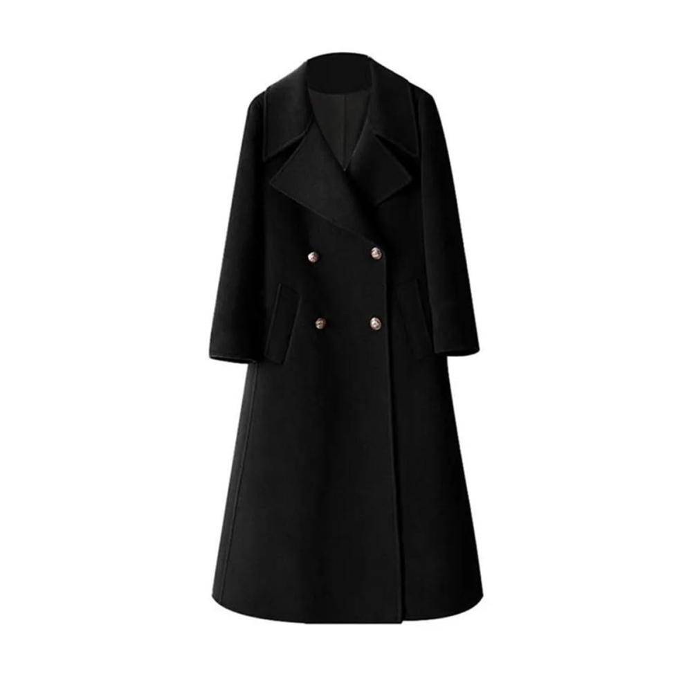 Exklusiver Damen Kaschmirmantel Stilvoller Wintermantel für Damen lose geschnitten lang und aus hochwertiger Wolle. Perfekt für die kalte Jahreszeit