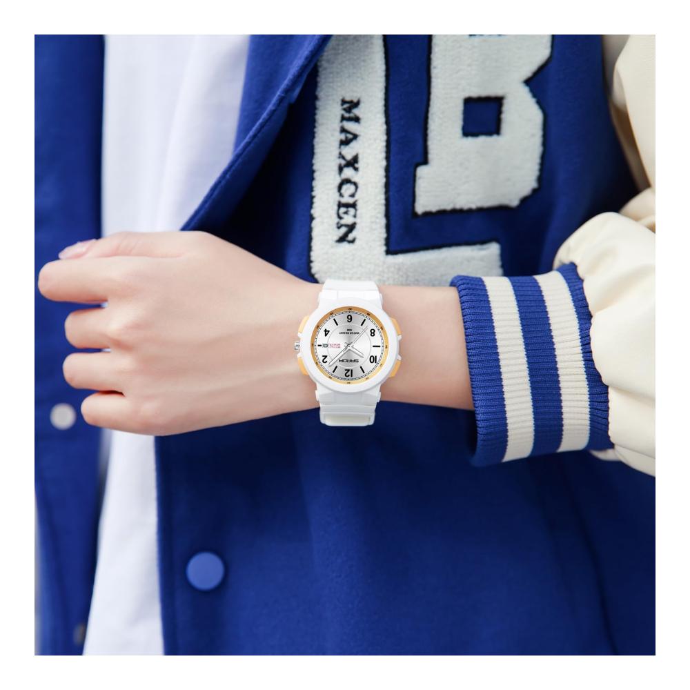 Stilvolle Armbanduhren für Damen Elegante Analoguhr mit Datum wasserdicht minimalistisches Design für Frauen Studentinnen und Mädchen