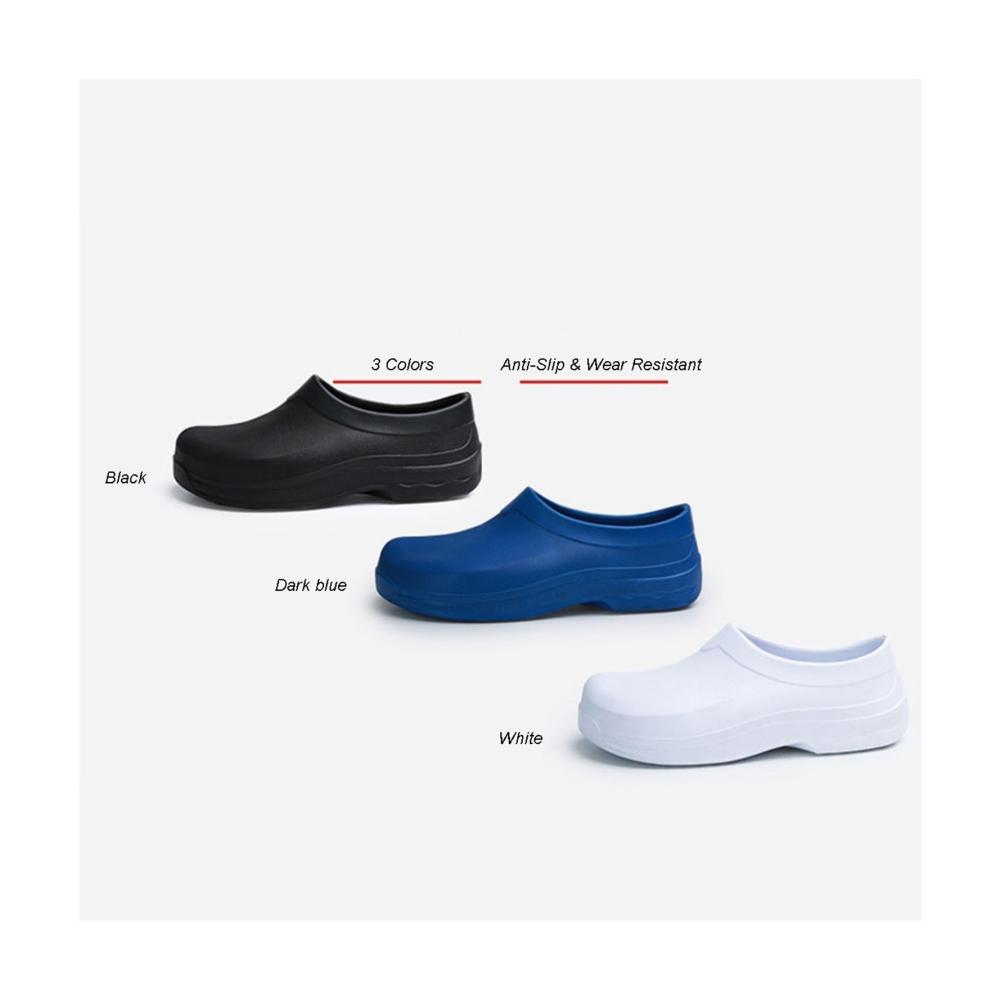 Ein Muss für Küchenprofis Rutschfeste ölbeständige Schuhe! Hochwertige Eva-Kochschuhe Verschleißfestigkeit garantiert! (Farbe Weiß Größe 46