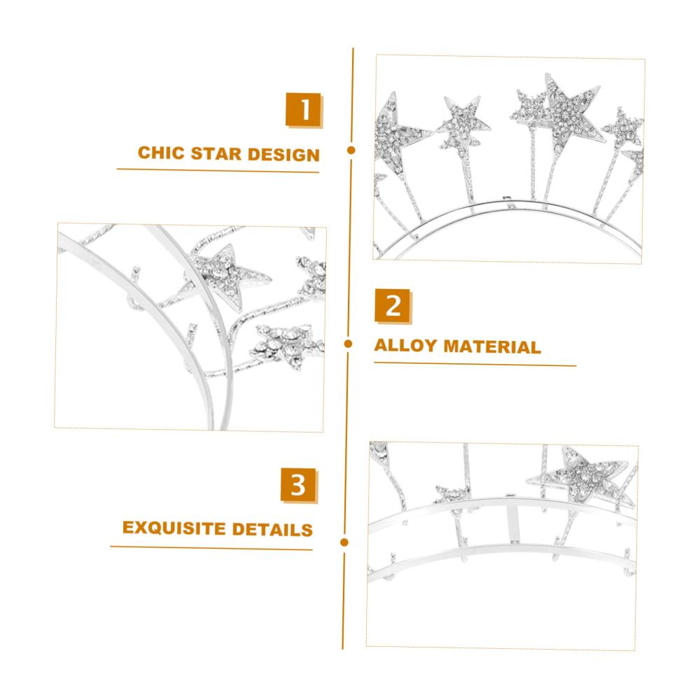 Glänzende Haarbänder Funkelnde Sterne und Strass für magische Hochzeits-Styles! Perfekter Haarschmuck für Kinder Mädchen und göttliche Prinzessinnen. Gönnen Sie sich strahlenden Glamour