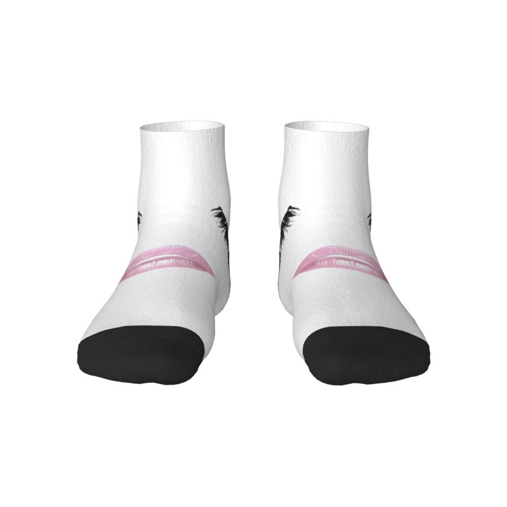 Knöchelsocken Damen | Bequeme Unisex-Socken mit modischen Mustern | Wadenlange Baumwolle-Socken One Size