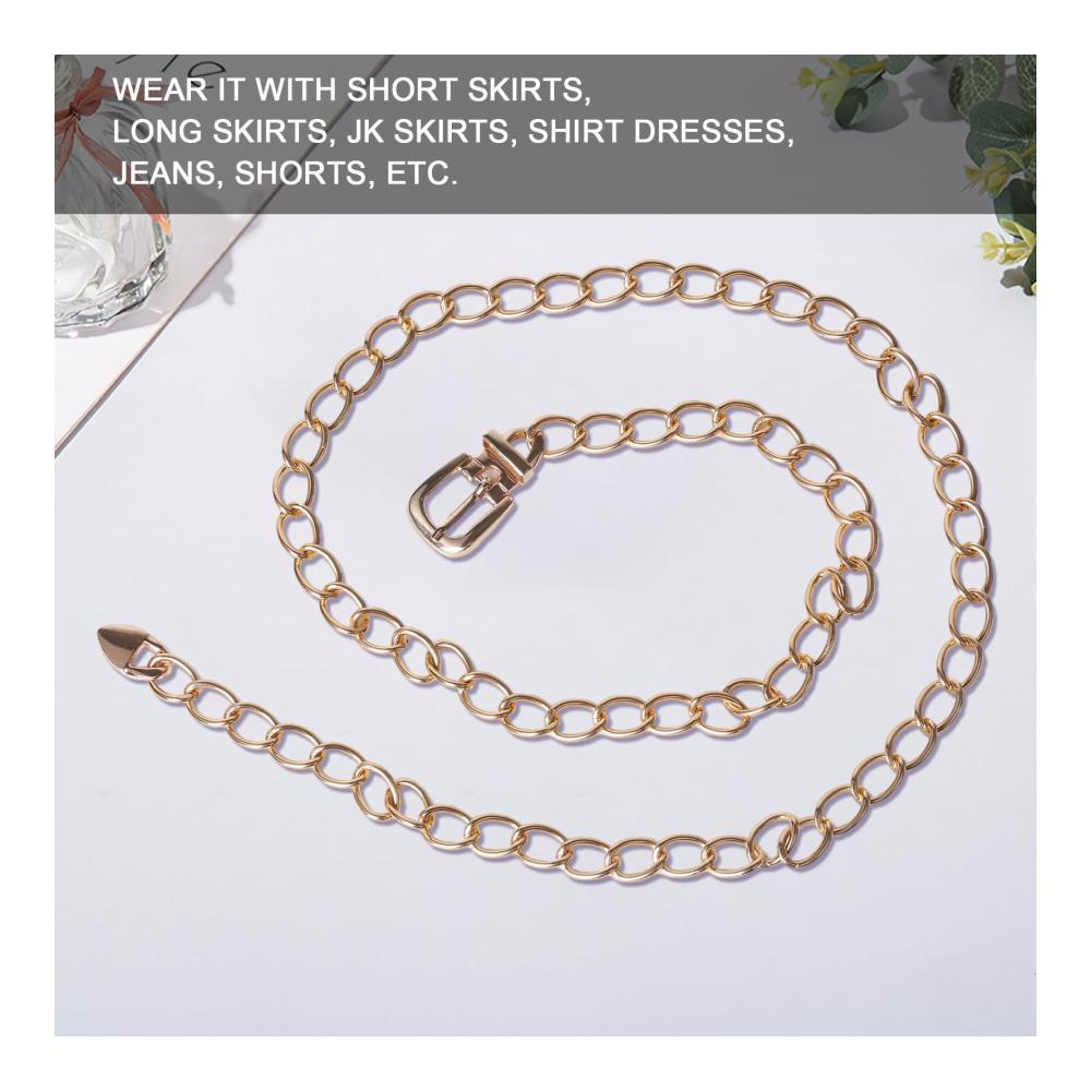 Attraktive Körperketten Stilvolle Taille Cinching Gürtel aus Metall | Eleganter Aluminium Schmuck für die Taille | JSYL-01