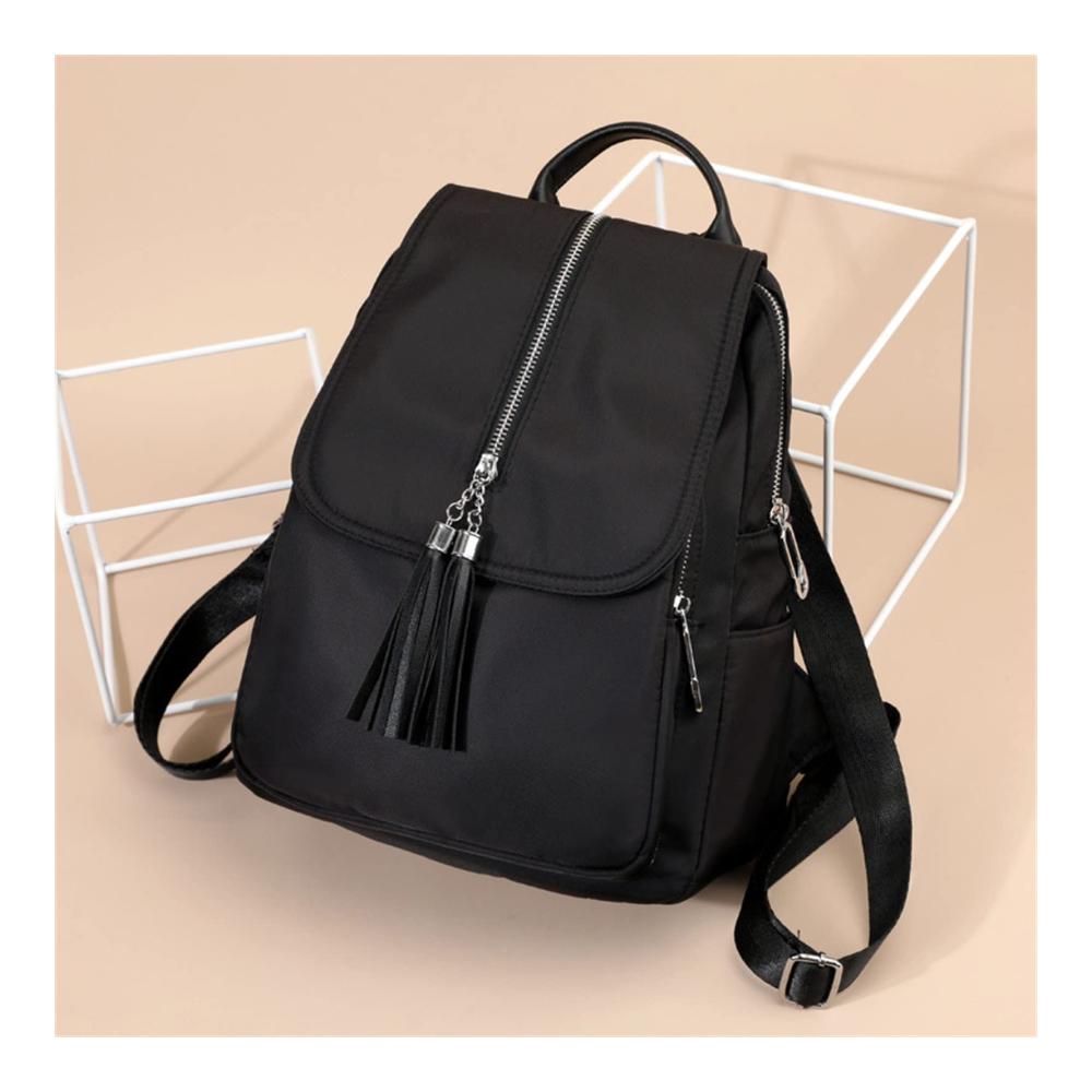 Entdecken Sie den ultimativen Komfort Damen Rucksackhandtaschen - Lässiger Oxford Outdoor-Rucksack in stilvollem Schwarz
