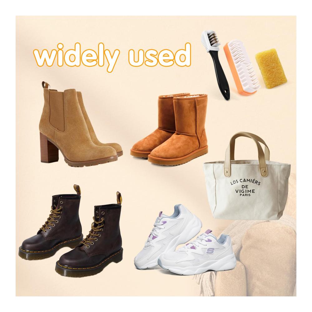 Perfekte Pflege für Ihre Schuhe Premium Schuhbürsten-Set für Wildleder Nubuk & Velour. Inklusive Kreppbürste Raulederbürste Messingborsten & Reinigungstuch. Holen Sie sich den Glanz