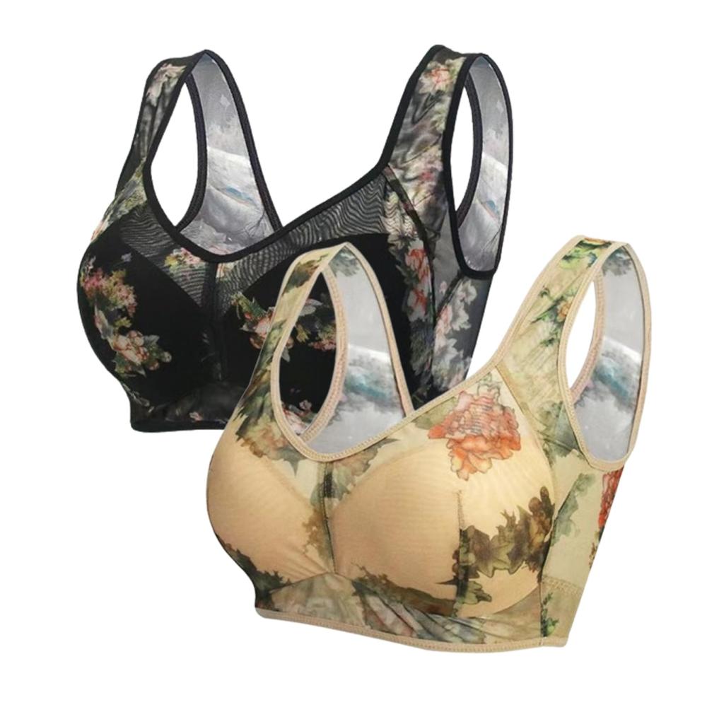 Entdecke den ultimativen Komfort Klassische BHs für Damen! 2-teiliges Set Sexy Spitzen-BH ohne Knopf kabellos und atmungsaktiv. Genieße den ganzen Tag lang perfekten Halt und Stil