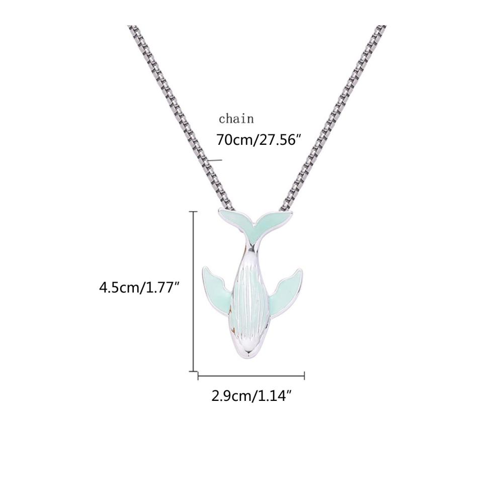 Brillante Ketten Einzigartiger Anhänger im Leuchtenden Wal-Design für eine faszinierende Nacht. Perfektes Geschenk für Damen und Herren