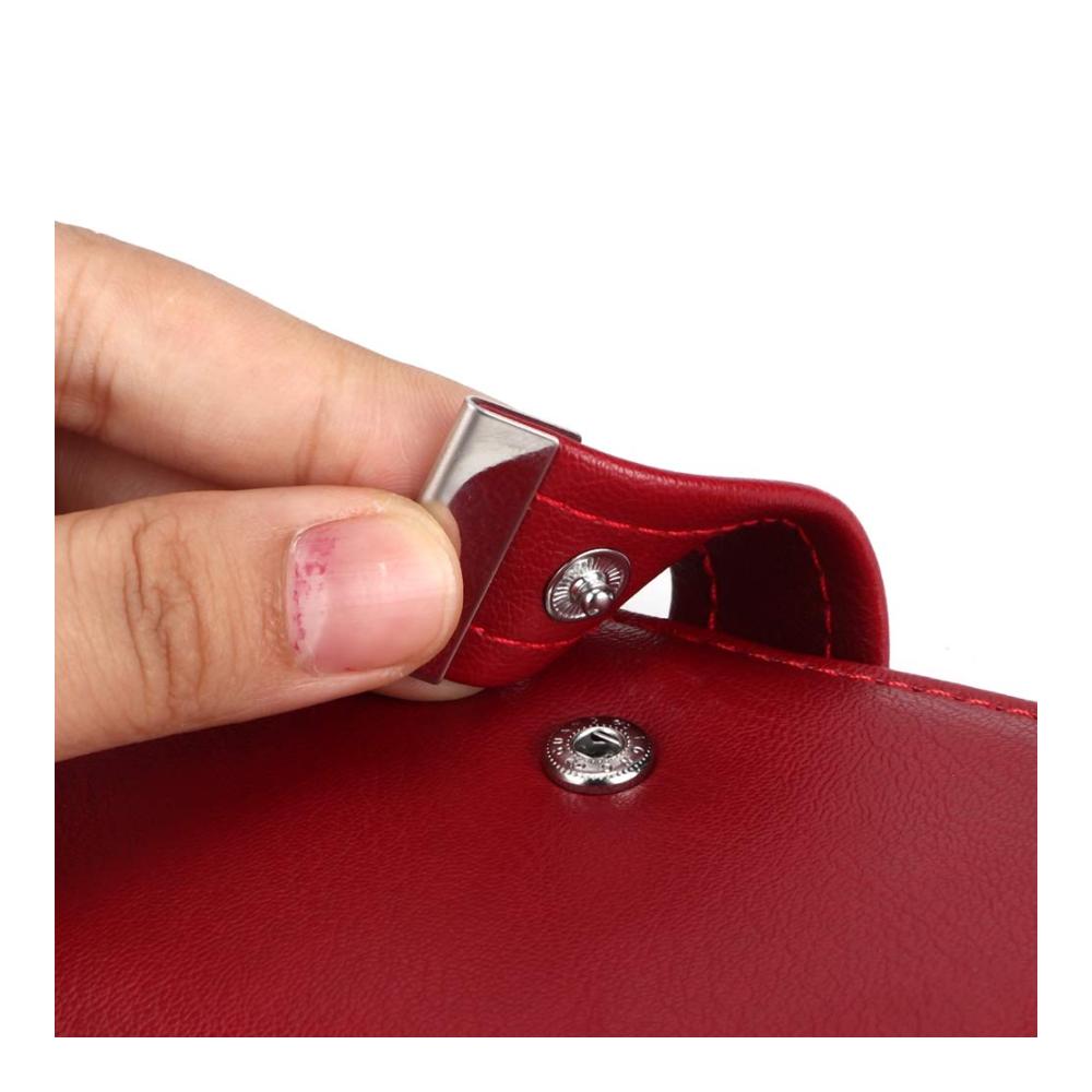 Entdecke den stilvollen Geldbörsen-Halter Modischer Mini-Kartenhalter aus PU-Leder für Damen und Herren - Sicher tragbar und praktisch