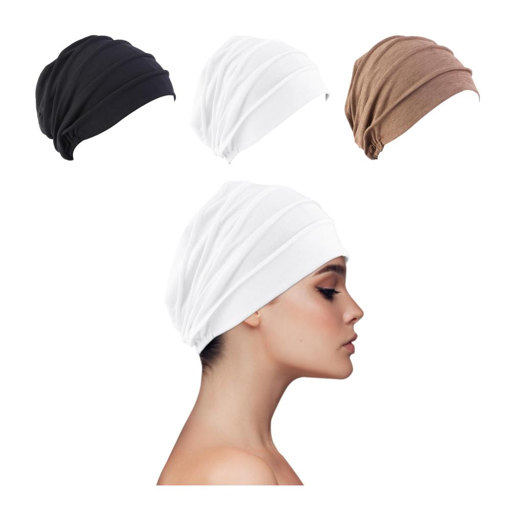 Entdecke den Charme Stilvolle Kopftücher für Frauen - Weich Bequem & Vielseitig - Ideal für Chemotherapie Schlaf & mehr