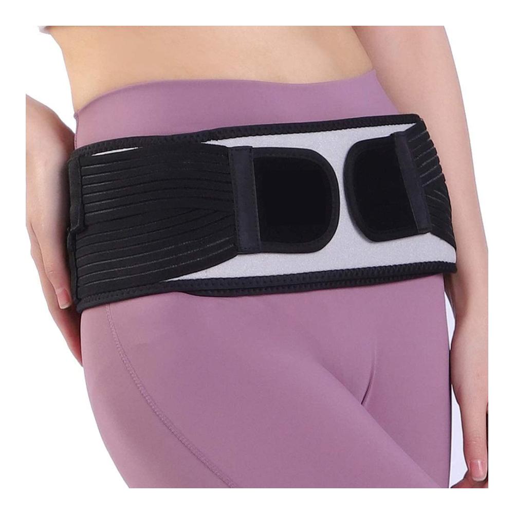 Bauchband für Rückenschmerzen Gelenkschmerzen & Ischias | Perfekter Stützgürtel für Schwangerschaft Bandscheibenvorfall & Iliosakralgelenk | Unisex-Größe