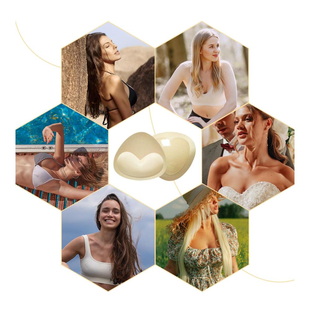 Voluminöse BH-Einlagen 3 Paar Abnehmbare Selbstklebende Pads für Brustlift und Komfort in BHs und Bikinis – MIVAIUN Qualität