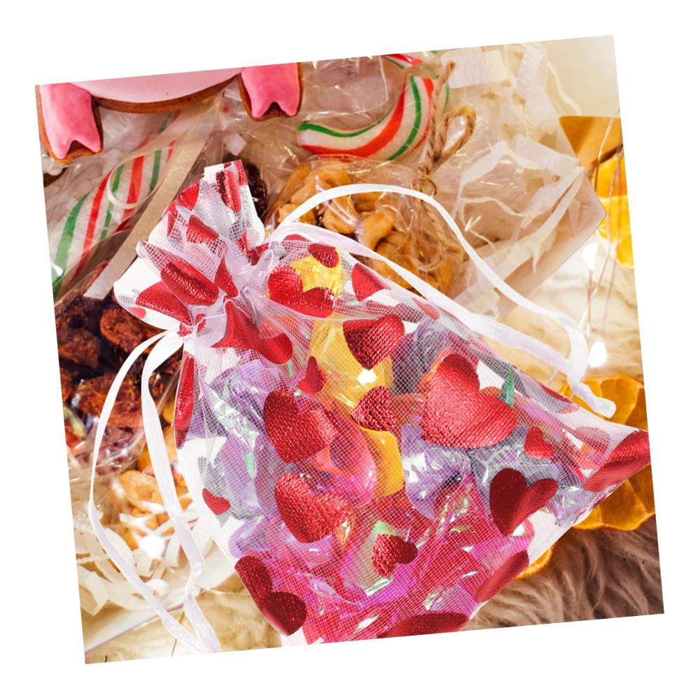 Exquisite 300er Set Gazebeutel Herz Perfekte Schmuckbeutel für Geschenke & Partys. Stilvoll verpackte Präsente mit Kordelzug. Liebevoll gestaltete Geschenktüten aus Gittergewebe. Jetzt zugreifen