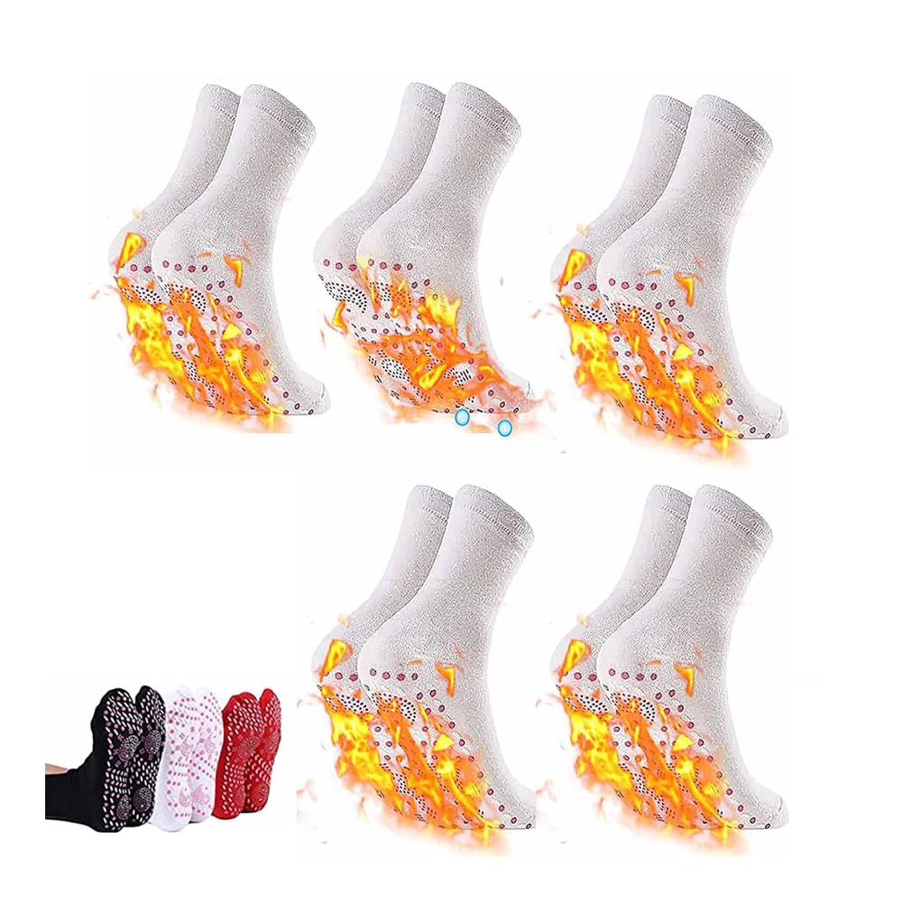 Erleben Sie Wohlbefinden mit unseren Selbstheizenden Socken aus Turmalin Veinesheal Thermotherapeutische Socken für Gesundheit und Komfort – 5 Paar Slimming Socken für Ihre tägliche Pflege
