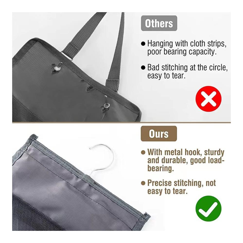 Optimieren Sie Ihre Reise mit unserer hängenden Kleidertasche! Verdicktes Nylon leicht zugänglich waschbar mit mehreren Taschen für Socken Hosen und Kleider. Platzsparend und praktisch