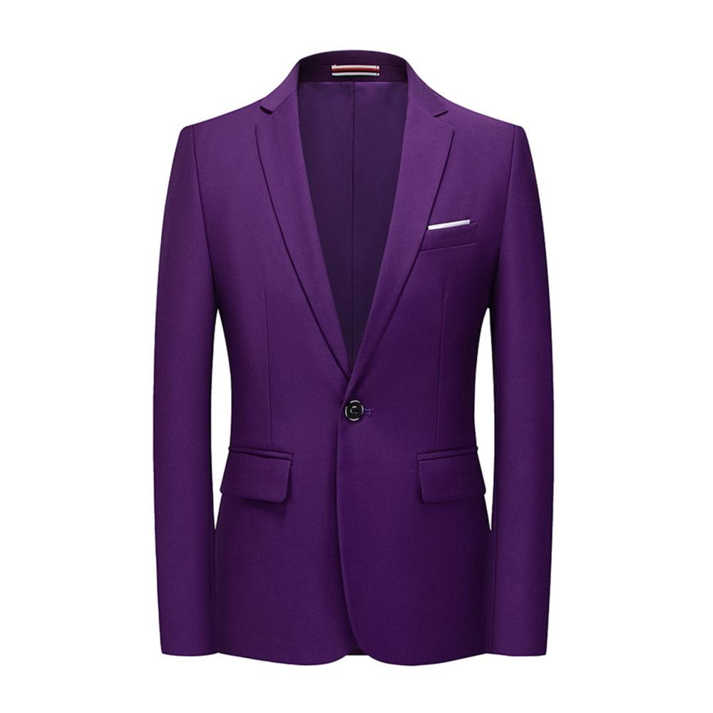 Einzigartiger Charme Exklusives Herren-Sakko Slim Fit & vielseitig einsetzbar. Ein Knopf für Raffinesse. Ideal für jeden Anlass! (6XL Violett