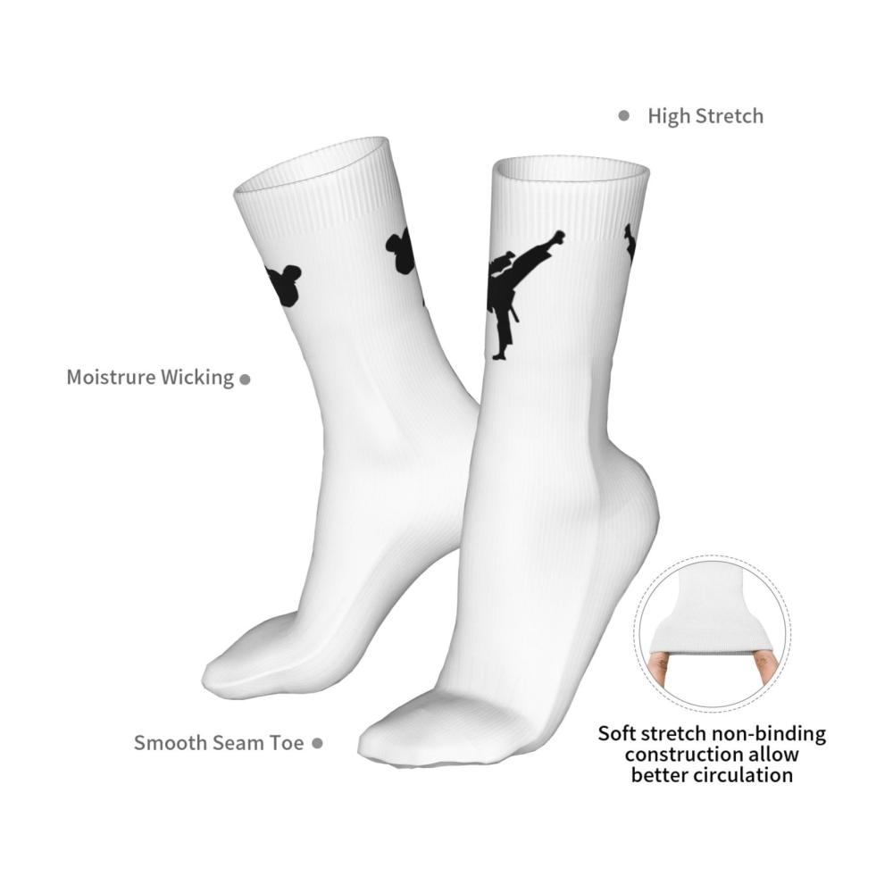 Erlebe den ultimativen Komfort Cartoon-Motiv Kampfkunst-Socken für Herren und Damen! Leicht atmungsaktiv in Einheitsgröße. Perfekt für jede Jahreszeit. Hol sie dir jetzt! Siehe Abbildung