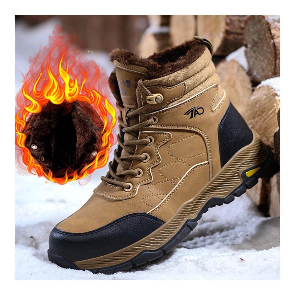 Ultimative Herren Arbeits- und Baustellenstiefel Stoß- und Durchtrittssicher Winterfest Wasserdicht Bequem & Industrietauglich. Wildnis Abenteuer Sneaker mit Rutschschutz! (Farbe