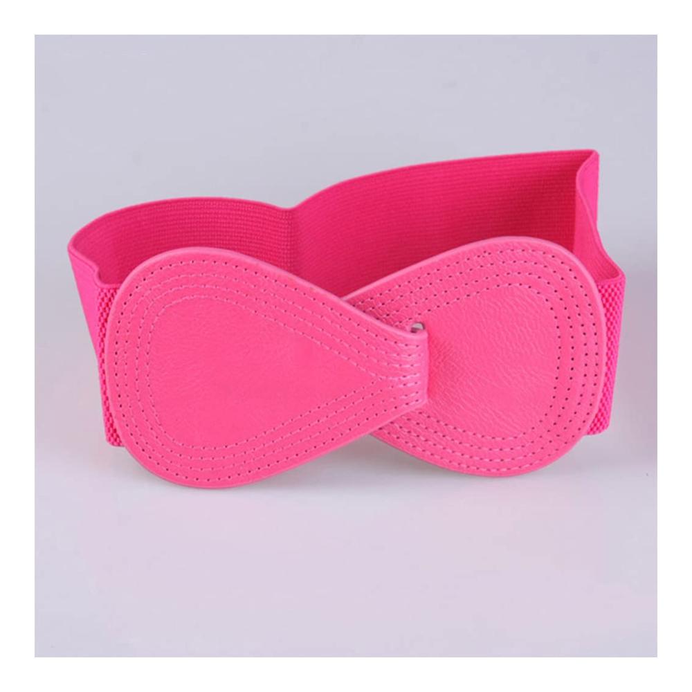 Einzigartiger Damen-Gürtel Kunstleder Mini-Schleife Druckknopfverschluss! Stilvoll betonen Sie Ihre Taille mit diesem elastischen Schmuckstück