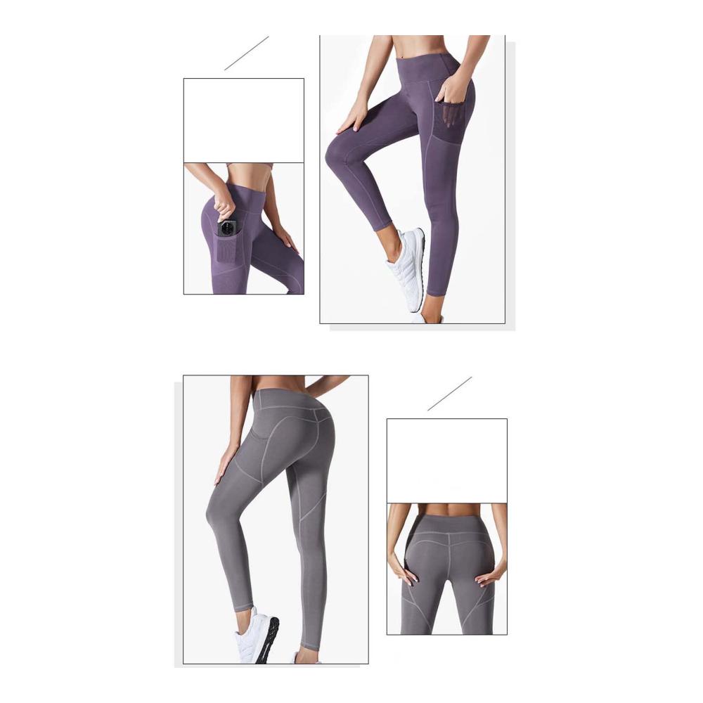 Erreiche neue Fitnesshöhen Hochtaillierte Damenleggings mit Bauchkontrolle und praktischen Netztaschen für ein komfortables und stilvolles Training. Gönn dir Qualität und Komfort