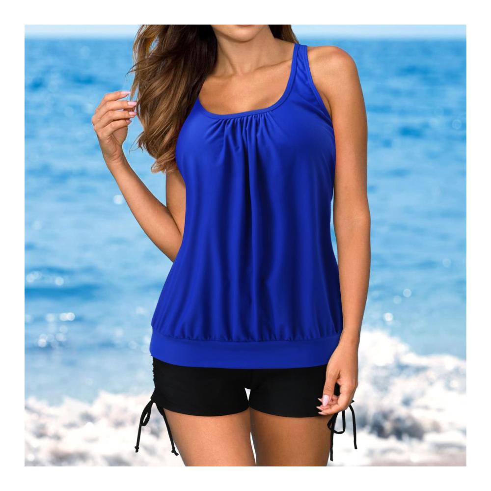 Attraktives Angebot Trendige Tankini Sets für Frauen – Bauchweg Beachwear in XXXXL Blau 3 – Jetzt zugreifen und stilvoll baden