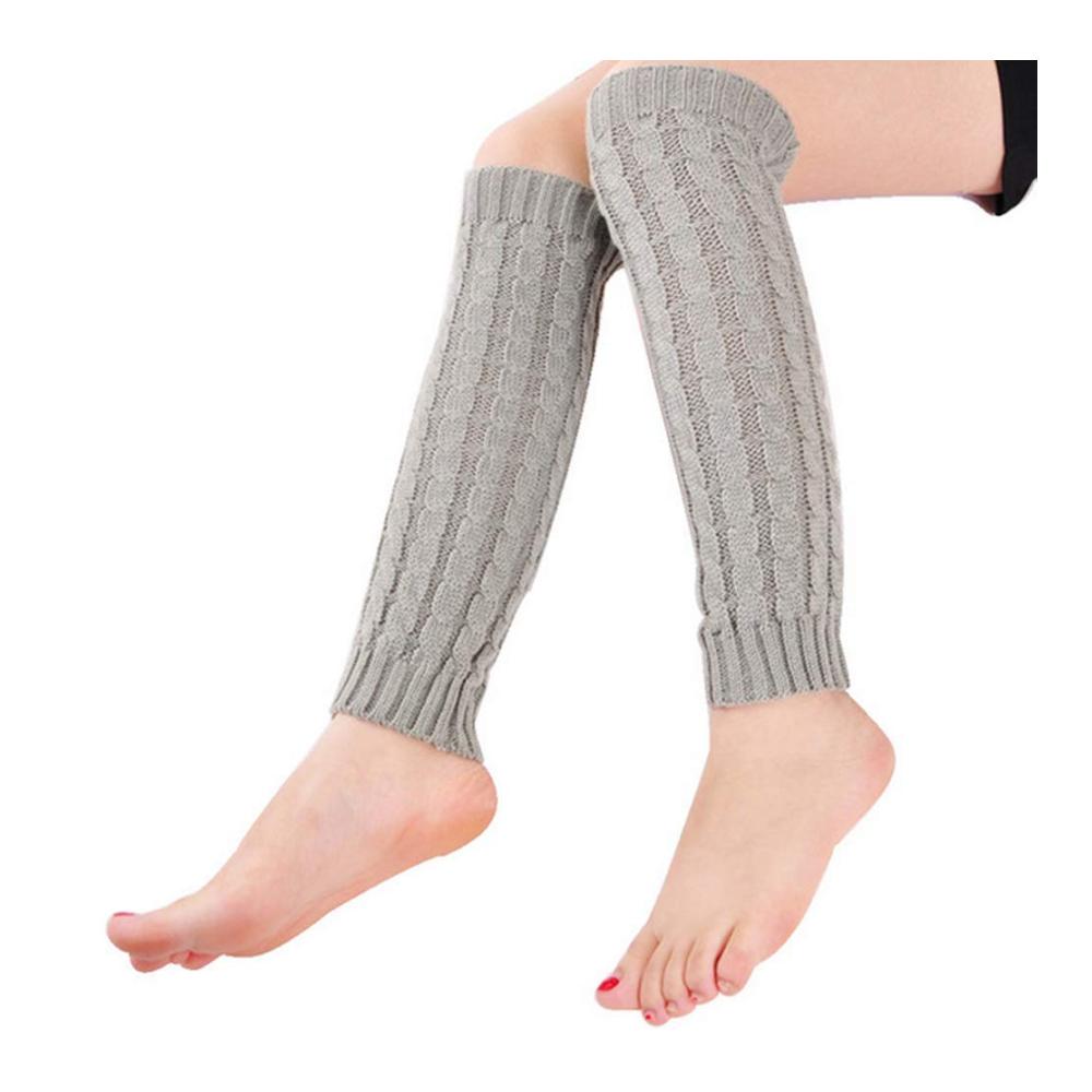 Stulpen Strick Winter Wärmende Beinstulpen Lange Socken Stiefelstulpen Leggings Pads Kniebandagen Beinsocken Partyzubehör (Weiß) – Perfekte Ergänzung für kalte Tage