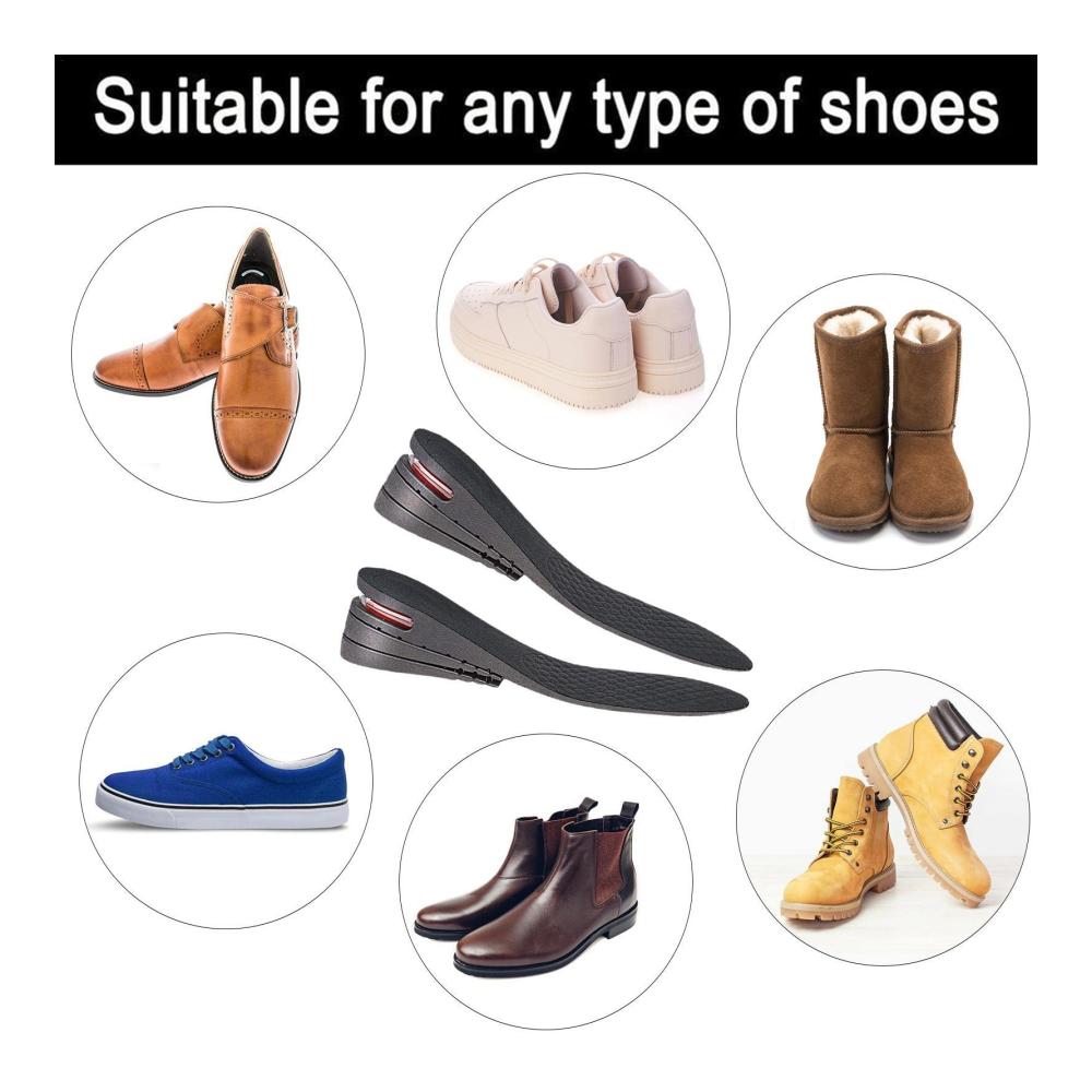 Erhöhen Sie Ihren Komfort MUMIAO Herren Schuh-Einlagen mit 5 Schichten Luftkissen und weicher Schweißabsorption. Perfekt für Sportschuhe Lederschuhe und Stiefel