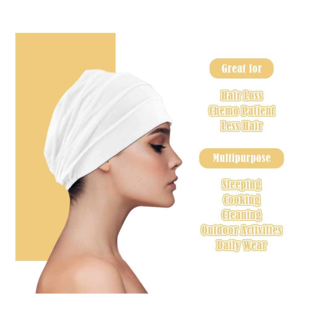 Entdecke den Charme Stilvolle Kopftücher für Frauen - Weich Bequem & Vielseitig - Ideal für Chemotherapie Schlaf & mehr