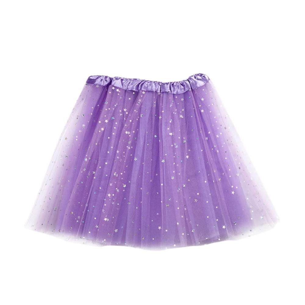 Damen Vintage Multi-Lagen-Tüll-Petticoat 50er-Jahre-Ballettrock mit Puffärmeln für Party Kostüm Folklore