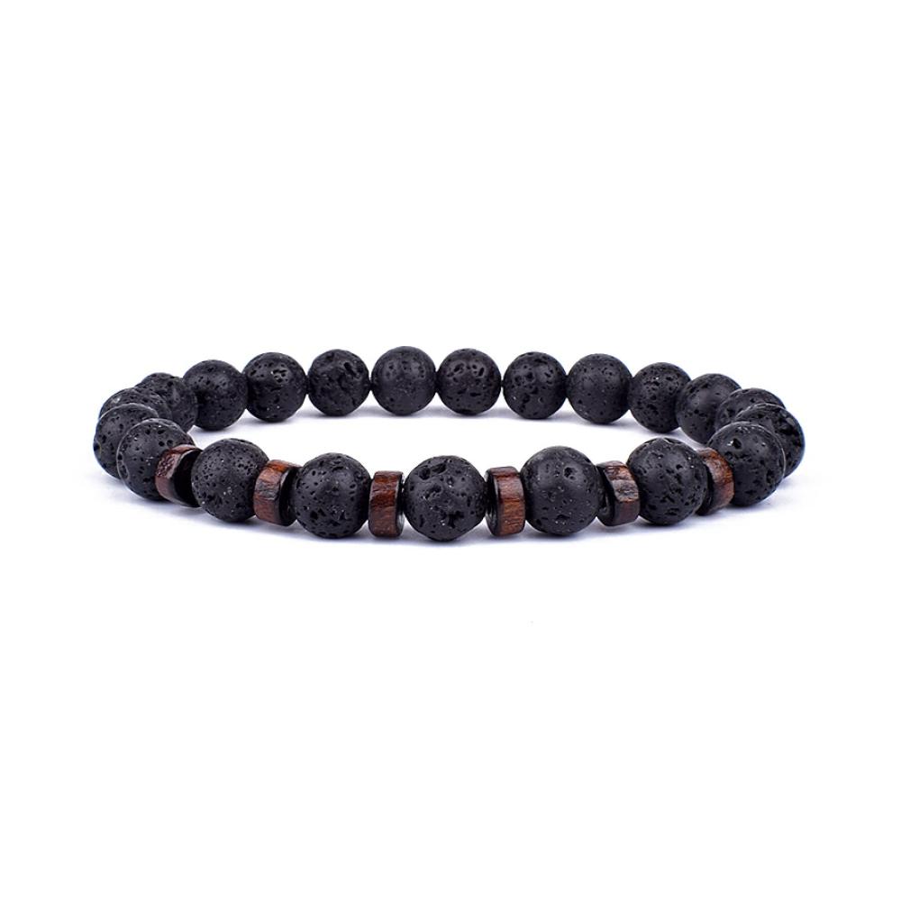 Erleben Sie zeitlose Eleganz Vulkanstein-Armband für Damen und Herren handgefertigt aus Lava-Holzperlen. Stilvoll und spirituell mit Buddha-Handgelenkkette. Das perfekte Schmuckgeschenk