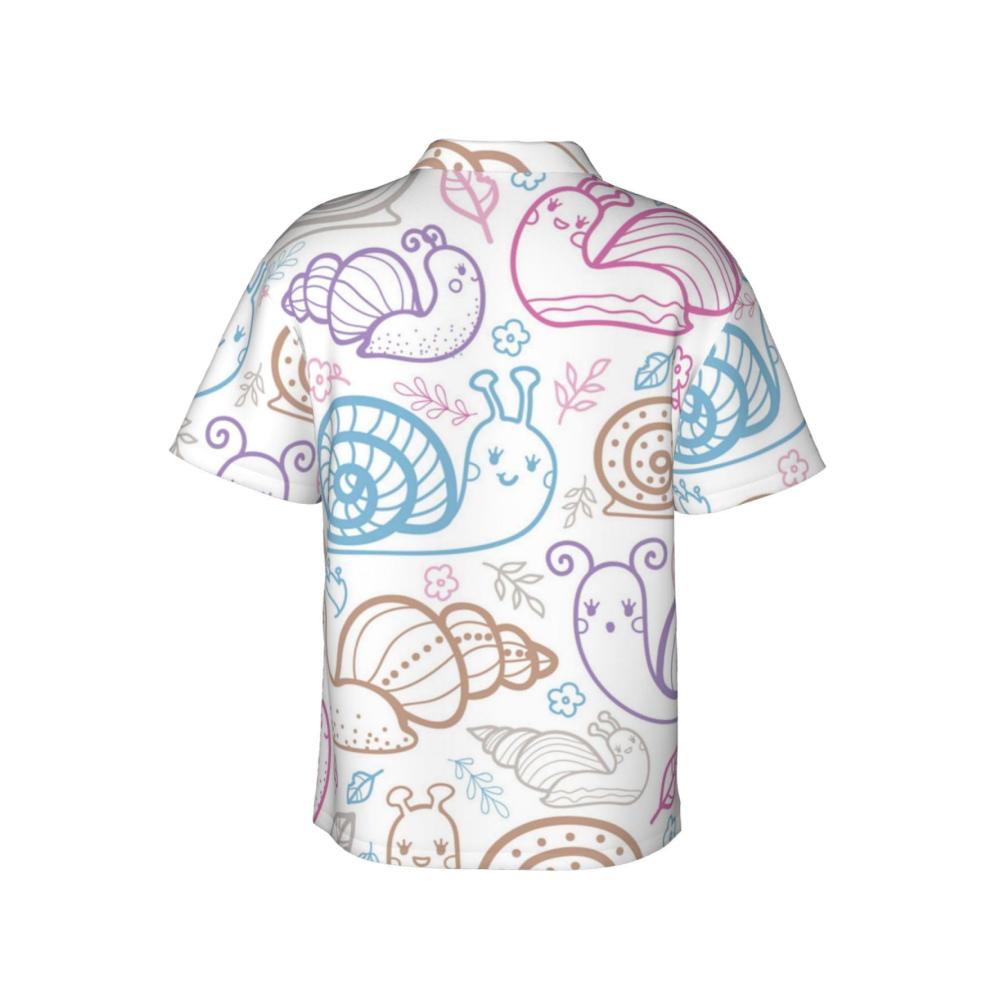 Entspannen Sie sich im Stil Kurzärmeliges Hawaii-Hemd für Herren - Perfekt für Sommer Strand und Urlaub - Lässiger Aloha-Look mit Knopfleiste