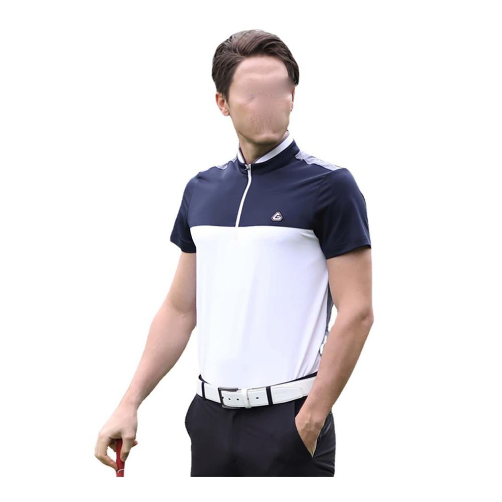 Sommer Golf Polo Herren Atmungsaktives schnelltrocknendes Poloshirt mit Reißverschlusskragen - Ideale Sportbekleidung für Feuchtigkeitstransport und Freizeit