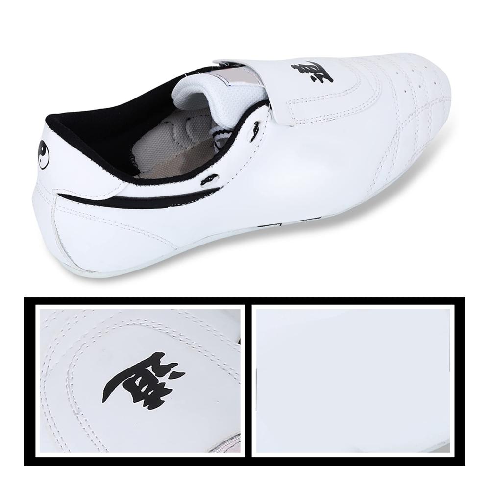 Hochwertige Kampfsportschuhe für Männer Frauen & Kinder – Zuverlässige Taekwondo-Schuhe in Weiß perfekt für Kong Fu und mehr