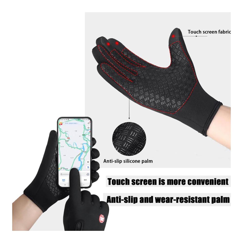 Hochwertige Winterhandschuhe für Damen und Herren – Wasserdicht winddicht und touchscreenfähig – Ideale Softshell Thermohandschuhe für Outdoor-Aktivitäten und Reiten