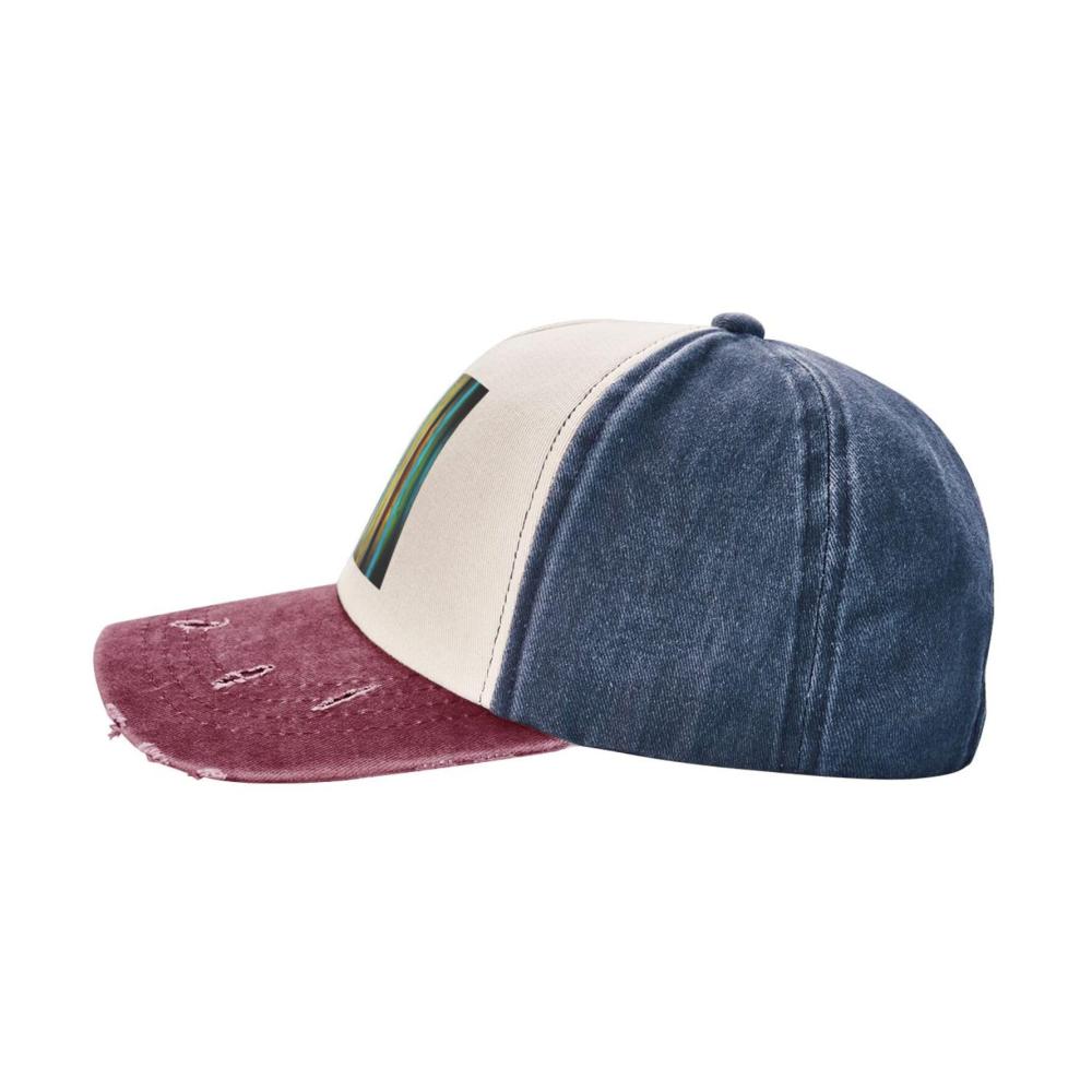 Bunte Holzbretter Unisex Baseball Cap Trendige und funktionale Baumwoll-Denim-Outdoor-Sportmütze für Sport und Freizeit