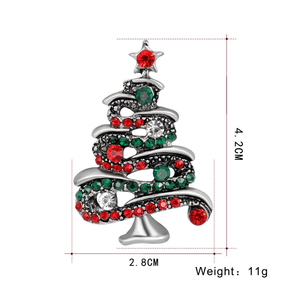 Einzigartige Weihnachtsbroschen & Anstecknadeln Set Strass-Weihnachtsbaum Weihnachtsmann & Emaille-Designs für Frauen. Perfekt für Jacken Revers & festliche Stoffe
