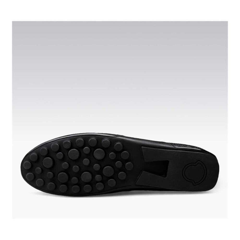 Erstklassige Slipper & Mokassins für Herren Elegante Lederschuhe perfekt für Business und Freizeit. Rutschfest zeitlos und stilvoll in Schwarz. Größe 40 EU