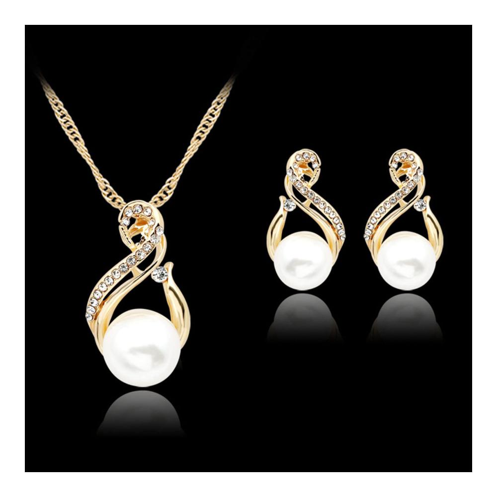 Entdecken Sie zeitlose Eleganz Lilingyu Damen Perle Schmuckset – Perfekte Harmonie von Perlenhalskette und -ohrringen für Hochzeit und Verlobungsfeier. Gönnen Sie sich Luxus und Stil