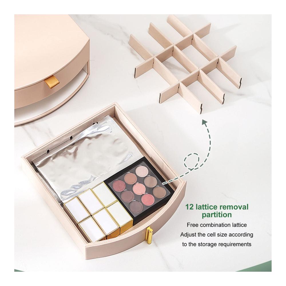Organisieren Sie Ihren Schmuck stilvoll! Doppelschichtige Schmuckschatulle in Vintage-Optik mit Halskettenaufbewahrung perfekt als Weihnachtsgeschenk für Frauen und Mädchen (Rosa