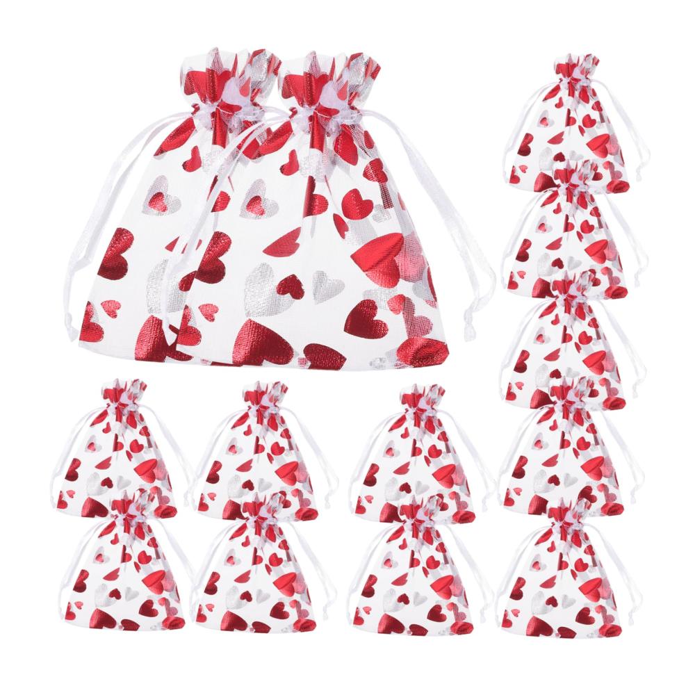 Exquisite 300er Set Gazebeutel Herz Perfekte Schmuckbeutel für Geschenke & Partys. Stilvoll verpackte Präsente mit Kordelzug. Liebevoll gestaltete Geschenktüten aus Gittergewebe. Jetzt zugreifen