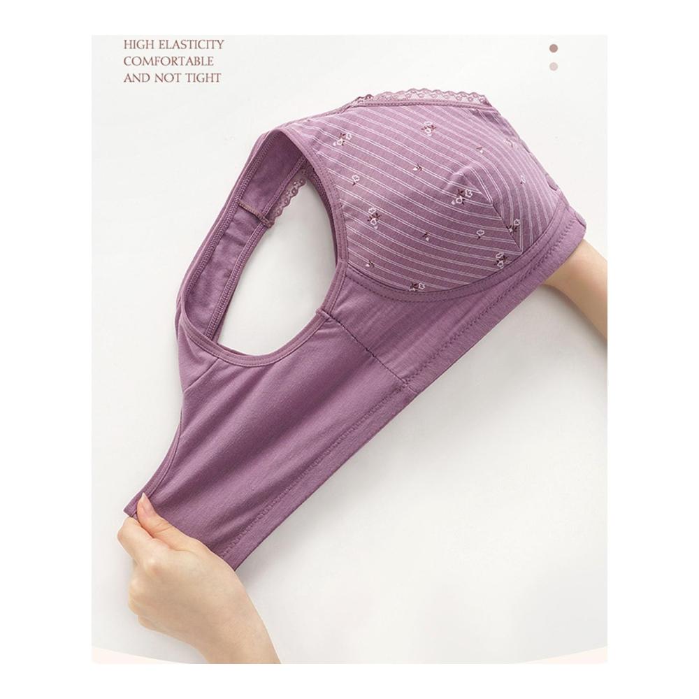 Entdecken Sie den Komfort 3er-Pack Mastektomie BHs für Frauen - Vorderverschluss kabellos ultraweich - Perfekt für Bruststütze und Komfort für Frauen nach der Operation