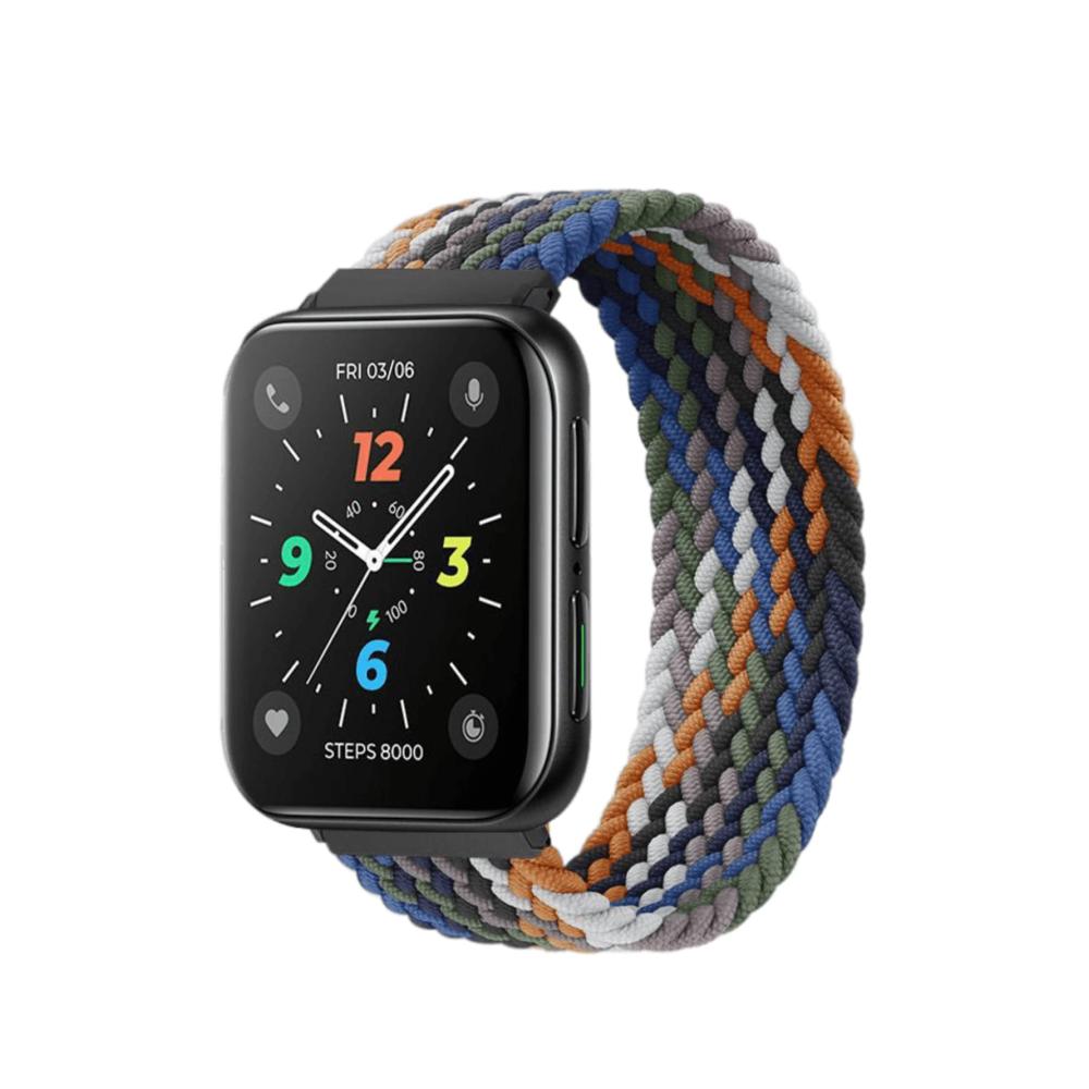 Elegante Ersatz Uhrenarmbänder für Oppo Watch 2 – 46mm Verstellbare Flanell Schlaufe in Cowboy Stil. Stilvoll und praktisch! Holen Sie sich Ihres heute